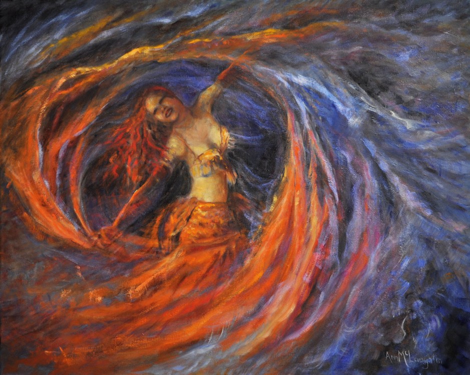 Dancing for Joy, Oil Painting by Ann McLaughlin