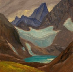 Cobalt Lake, Plein Aire Oil Painting by Ann McLaughlin